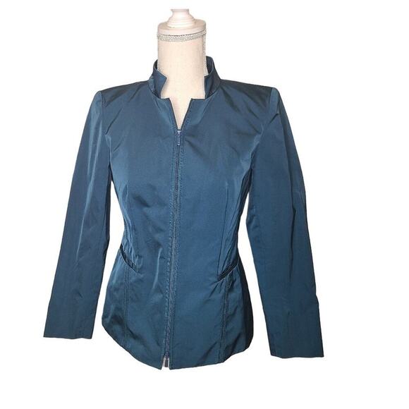 LAFAYETTE 148 New York Size 2 Lightweight Green Jacket - Picture 1 of 11